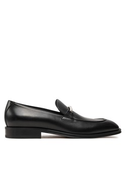 Loafersy BOSS Derrek Loaf buvphw 50516463 Czarny ze sklepu eobuwie.pl w kategorii Półbuty męskie - zdjęcie 187205178