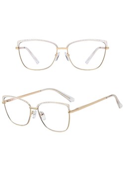Okulary kocie do komputera damskie z filtrem BLUE Light zerówki Flex 25101E - id: 6775 - marki Stylion - 187206747 Okulary kocie do komputera damskie z filtrem BLUE Light zerówki Flex 25101E ze sklepu Stylion w kategorii Okulary zerówki damskie - zdjęcie 187206747