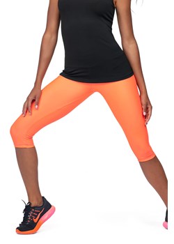 Legginsy fitness Reviver L9030/0 pomarańczowy ze sklepu kontri.pl w kategorii Spodnie damskie - zdjęcie 187207038