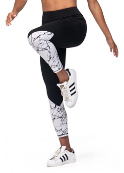 Legginsy fitness Reviver L9025/0 czarno-biały ze sklepu kontri.pl w kategorii Spodnie damskie - zdjęcie 187207039