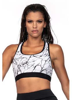 Top fitness Reviver L5164/0 biało-czarny - id: 39466 - marki Reviver - 187207086 Top fitness Reviver L5164/0 biało-czarny ze sklepu kontri.pl w kategorii Biustonosze - zdjęcie 187207086