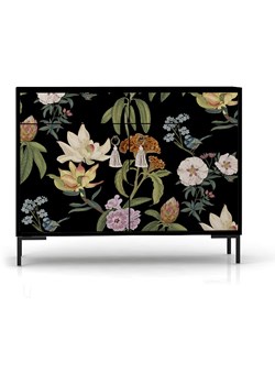 Madre Selva Kredens w kolorze czarnym ze wzorem - 90 x 84 x 45 cm ze sklepu Limango Polska w kategorii Meble - zdjęcie 187209635