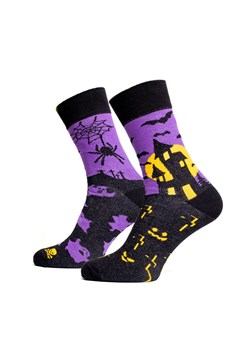 Długie skarpetki męskie S96D Halloween, Kolor czarno-fioletowy, Rozmiar 41-43, Italian Fashion - id: 221268 - marki Italian Fashion - 187211375 Długie skarpetki męskie S96D Halloween, Kolor czarno-fioletowy, Rozmiar 41-43, Italian Fashion ze sklepu Intymna w kategorii Skarpetki męskie - zdjęcie 187211375