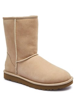 UGG Skórzane śniegowce W CLASSIC SHORT II | z dodatkiem wełny ze sklepu Gomez Fashion Store w kategorii Śniegowce damskie - zdjęcie 187211489