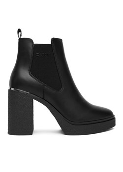 Botki DKNY Tarquin Platform B K4554905 Czarny ze sklepu eobuwie.pl w kategorii Botki - zdjęcie 187213116