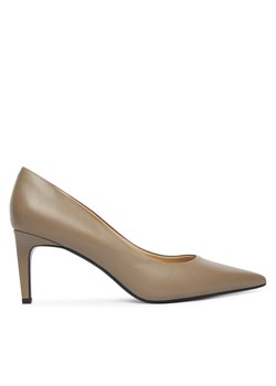 Szpilki Calvin Klein Ess Stiletto 70 HW0HW02607 Beżowy ze sklepu eobuwie.pl w kategorii Czółenka - zdjęcie 187213159