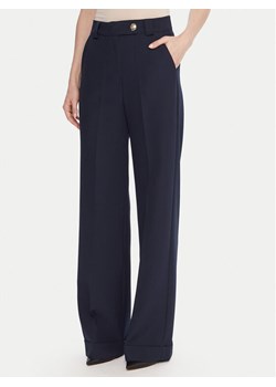 Maryley Spodnie materiałowe 25IB563/43BL Granatowy Regular Fit - id: 0000305815231 - marki Maryley - 187213708 Maryley Spodnie materiałowe 25IB563/43BL Granatowy Regular Fit ze sklepu MODIVO w kategorii Spodnie damskie - zdjęcie 187213708