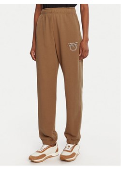 PINKO Spodnie dresowe Plumcake 104790 A2RO Brązowy Regular Fit - id: 0000305482563 - marki Pinko - 187213758 PINKO Spodnie dresowe Plumcake 104790 A2RO Brązowy Regular Fit ze sklepu MODIVO w kategorii Spodnie damskie - zdjęcie 187213758
