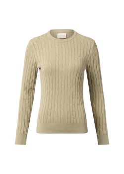 Gant Sweter damski Kobiety Bawełna seledynowy wypukły wzór tkaniny ze sklepu vangraaf w kategorii Swetry damskie - zdjęcie 187214557