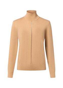 BOSS Orange Sweter damski z zawartością wełny dziewiczej - Faghettini Kobiety Bawełna melanżowy jednolity ze sklepu vangraaf w kategorii Swetry damskie - zdjęcie 187214567