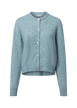Marie Lund Damski kardigan z zawartością wełny i moheru Kobiety jasnoniebieski marmurkowy ze sklepu vangraaf w kategorii Swetry damskie - zdjęcie 187214578