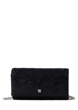 HUGO Damska torba na ramię - Chris Kobiety Sztuczne włókno czarny jednolity - id: 782414-0001-00000 - marki Hugo Boss - 187214609 HUGO Damska torba na ramię - Chris Kobiety Sztuczne włókno czarny jednolity ze sklepu vangraaf w kategorii Kopertówki - zdjęcie 187214609