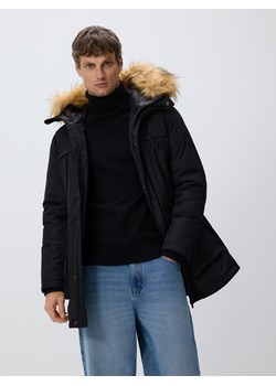 Reserved - Kurtka parka z kapturem - czarny - id: 750GC-99X - marki Reserved - 187217046 Reserved - Kurtka parka z kapturem - czarny ze sklepu Reserved w kategorii Kurtki męskie - zdjęcie 187217046