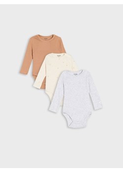 Sinsay - Body 3 pack - kremowy - id: 850FW-01X - marki Sinsay - 187218376 Sinsay - Body 3 pack - kremowy ze sklepu Sinsay w kategorii Body niemowlęce - zdjęcie 187218376