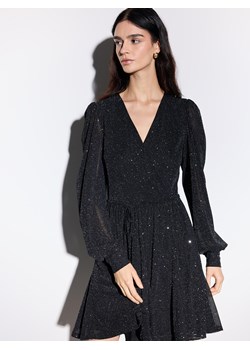 Mohito - Sukienka mini z metalizowaną nitką - czarny ze sklepu Mohito w kategorii Sukienki - zdjęcie 187219019