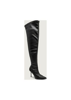 Karl Lagerfeld Skórzane kozaki na szpilce SARABANDE - id: KL255W000010099 - marki Karl Lagerfeld - 187219999 Karl Lagerfeld Skórzane kozaki na szpilce SARABANDE ze sklepu Gomez Fashion Store w kategorii Kozaki damskie - zdjęcie 187219999