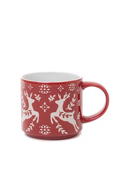 Homla Kubek "Avero" w kolorze biało-czerwonym - 350 ml - id: 16250295 - marki Homla - 187221417 Homla Kubek "Avero" w kolorze biało-czerwonym - 350 ml ze sklepu Limango Polska w kategorii Dzbanki i zaparzacze - zdjęcie 187221417