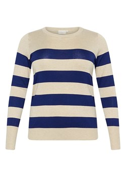 KAFFE curve Sweter w kolorze kremowo-granatowym ze sklepu Limango Polska w kategorii Swetry damskie - zdjęcie 187221608