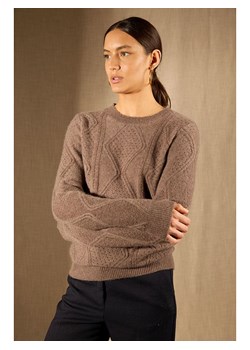 Perfect Cashmere Kaszmirowy sweter &quot;Penden&quot; w kolorze szarobrązowym ze sklepu Limango Polska w kategorii Swetry damskie - zdjęcie 187221916