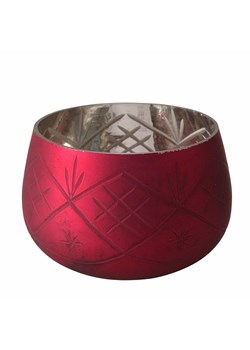 Boltze Świecznik &quot;Velva&quot; w kolorze czerwonym - wys. 8 cm ze sklepu Limango Polska w kategorii Świeczniki - zdjęcie 187226635