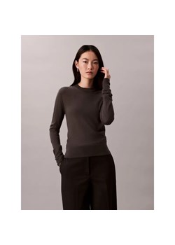 Calvin Klein Sweter | Regular Fit | z dodatkiem wełny - id: CK255W000164E10 - marki Calvin Klein - 187228088 Calvin Klein Sweter | Regular Fit | z dodatkiem wełny ze sklepu Gomez Fashion Store w kategorii Swetry damskie - zdjęcie 187228088