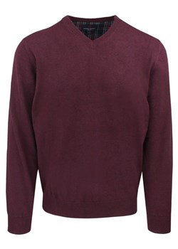 Męski, Bawełniany Sweter w Serek (V-neck) - Adriano Guinari - Bordo, Melanż SWADGaw25WINEMELANGEv - id: 24267 - marki Adriano Guinari - 187229067 Męski, Bawełniany Sweter w Serek (V-neck) - Adriano Guinari - Bordo, Melanż SWADGaw25WINEMELANGEv ze sklepu JegoSzafa.pl w kategorii Swetry męskie - zdjęcie 187229067