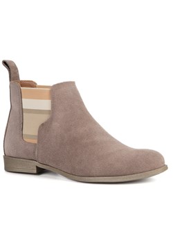 Olivier Grace – damskie botki zamszowe wsuwane, styl casual chic - id: 11733n - marki Olivier - 187229659 Olivier Grace – damskie botki zamszowe wsuwane, styl casual chic ze sklepu butyolivier w kategorii Botki - zdjęcie 187229659