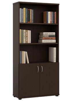 Klasyczny regał na książki wenge L8-B52 - id: 53621 - marki Elior - 187230306 Klasyczny regał na książki wenge L8-B52 ze sklepu Edinos.pl w kategorii Regały i witryny - zdjęcie 187230306