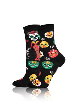 Długie skarpetki męskie S134D Mureto, Kolor czarny-wzór, Rozmiar 41-43, Italian Fashion - id: 221274 - marki Italian Fashion - 187230606 Długie skarpetki męskie S134D Mureto, Kolor czarny-wzór, Rozmiar 41-43, Italian Fashion ze sklepu Intymna w kategorii Skarpetki męskie - zdjęcie 187230606