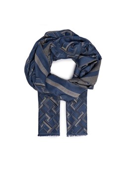 Szal Tommy Hilfiger Distinct Jacquard Scarf AW0AW16372 Niebieski - id: 8720636892979 - marki Tommy Hilfiger - 187231859 Szal Tommy Hilfiger Distinct Jacquard Scarf AW0AW16372 Niebieski ze sklepu eobuwie.pl w kategorii Szaliki i chusty damskie - zdjęcie 187231859