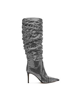 MICHAEL Michael Kors Kozaki Dawn Heeled Boot 40F5DWHB7S Srebrny - id: 0000305725554 - marki Michael Michael Kors - 187233198 MICHAEL Michael Kors Kozaki Dawn Heeled Boot 40F5DWHB7S Srebrny ze sklepu MODIVO w kategorii Kozaki damskie - zdjęcie 187233198