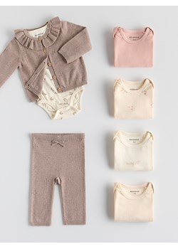 Reserved - Bawełniane body 5 pack - złamana biel ze sklepu Reserved w kategorii Body niemowlęce - zdjęcie 187235436