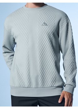 Sinsay - Strukturalna bluza crewneck z haftem - błękitny - id: 949EU-05X - marki Sinsay - 187236319 Sinsay - Strukturalna bluza crewneck z haftem - błękitny ze sklepu Sinsay w kategorii Bluzy męskie - zdjęcie 187236319