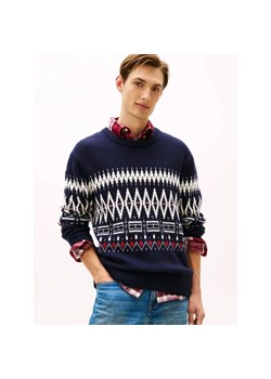 Tommy Hilfiger Wełniany sweter | Loose fit - id: TH255M000191E25 - marki Tommy Hilfiger - 187236628 Tommy Hilfiger Wełniany sweter | Loose fit ze sklepu Gomez Fashion Store w kategorii Swetry męskie - zdjęcie 187236628