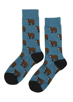 Happy Socks Skarpety "Bear" w kolorze niebiesko-brązowym - id: 17855951 - marki Happy Socks - 187238817 Happy Socks Skarpety "Bear" w kolorze niebiesko-brązowym ze sklepu Limango Polska w kategorii Skarpetki męskie - zdjęcie 187238817