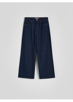 Reserved - Jeansy culotte z wysokim stanem - granatowy - id: 9358S-59J - marki Reserved - 187239048 Reserved - Jeansy culotte z wysokim stanem - granatowy ze sklepu Reserved w kategorii Jeansy damskie - zdjęcie 187239048