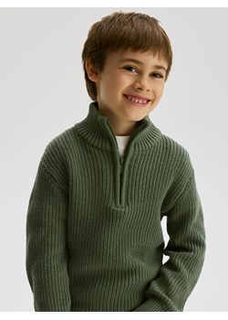 Reserved - Strukturalny golf - ciemnozielony ze sklepu Reserved w kategorii Bluzy chłopięce - zdjęcie 187239636
