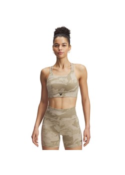 Biustonosz treningowy Under Armour Project Rock Bralette - beżowy ze sklepu Sportstylestory.com w kategorii Biustonosze - zdjęcie 187240059