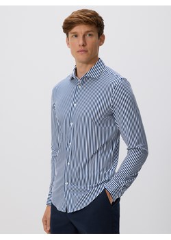 Reserved - Koszula slim fit - granatowy - id: 301EF-59X - marki Reserved - 187240627 Reserved - Koszula slim fit - granatowy ze sklepu Reserved w kategorii Koszule męskie - zdjęcie 187240627