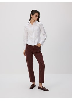 Reserved - Koszula slim fit - biały - id: 563EH-00X - marki Reserved - 187240859 Reserved - Koszula slim fit - biały ze sklepu Reserved w kategorii Koszule damskie - zdjęcie 187240859
