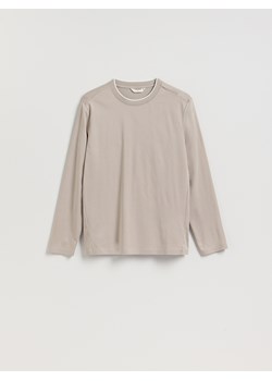 Reserved - Longsleeve regular z przeszyciami - brązowy - id: 684HO-84X - marki Reserved - 187240937 Reserved - Longsleeve regular z przeszyciami - brązowy ze sklepu Reserved w kategorii T-shirty męskie - zdjęcie 187240937