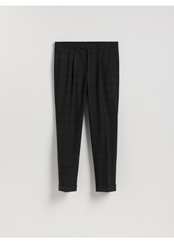 Reserved - Garniturowe spodnie w kratę - czarny ze sklepu Reserved w kategorii Spodnie męskie - zdjęcie 187241018