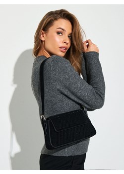 Sinsay - Mała torebka na ramię z błyszczącymi dżetami - czarny ze sklepu Sinsay w kategorii Listonoszki - zdjęcie 187241487
