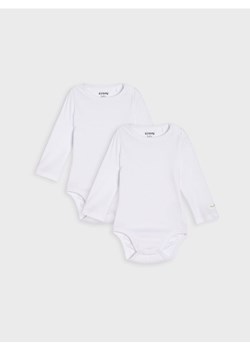 Sinsay - Body 2 pack - biały - id: 848FW-00X - marki Sinsay - 187241517 Sinsay - Body 2 pack - biały ze sklepu Sinsay w kategorii Body niemowlęce - zdjęcie 187241517