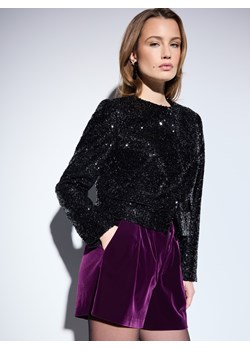 Mohito - Welurowe szorty - ciemny fiolet - id: 446HF-49X - marki Mohito - 187241858 Mohito - Welurowe szorty - ciemny fiolet ze sklepu Mohito w kategorii Szorty - zdjęcie 187241858