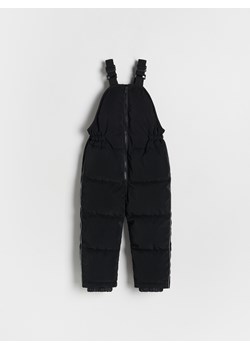 Reserved - Ocieplane spodnie na szelkach - czarny ze sklepu Reserved w kategorii Spodnie chłopięce - zdjęcie 187243406