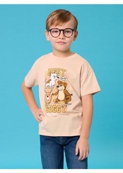 Sinsay - Koszulka z nadrukiem - beżowy - id: 042CH-08X - marki Sinsay - 187246069 Sinsay - Koszulka z nadrukiem - beżowy ze sklepu Sinsay w kategorii T-shirty chłopięce - zdjęcie 187246069