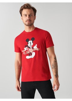Sinsay - Koszulka Myszka Miki - koralowy ze sklepu Sinsay w kategorii T-shirty męskie - zdjęcie 187246099