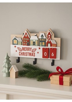 Sinsay - Kalendarz adwentowy z motywem domków i napisem Merry Christmas - wielobarwny - id: 945GI-MLC - marki Sinsay - 187246255 Sinsay - Kalendarz adwentowy z motywem domków i napisem Merry Christmas - wielobarwny ze sklepu Sinsay w kategorii Dekoracje bożonarodzeniowe - zdjęcie 187246255