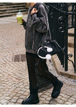 Sinsay - Sukienka maxi z ażurowym dołem - czarny - id: 594FI-99X - marki Sinsay - 187247188 Sinsay - Sukienka maxi z ażurowym dołem - czarny ze sklepu Sinsay w kategorii Sukienki - zdjęcie 187247188